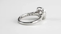 Halo Diamond Engagement Ring 14K White Gold (1.50ct tw)