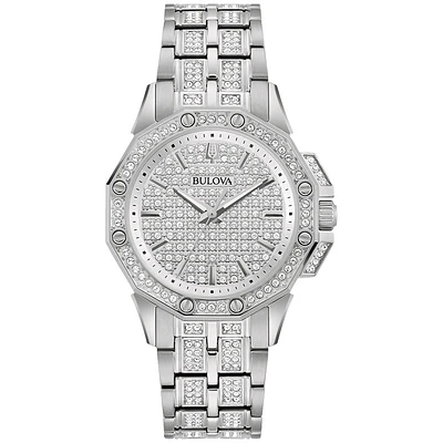 Bulova Octava Crystal Watch 34mm | 96L305
