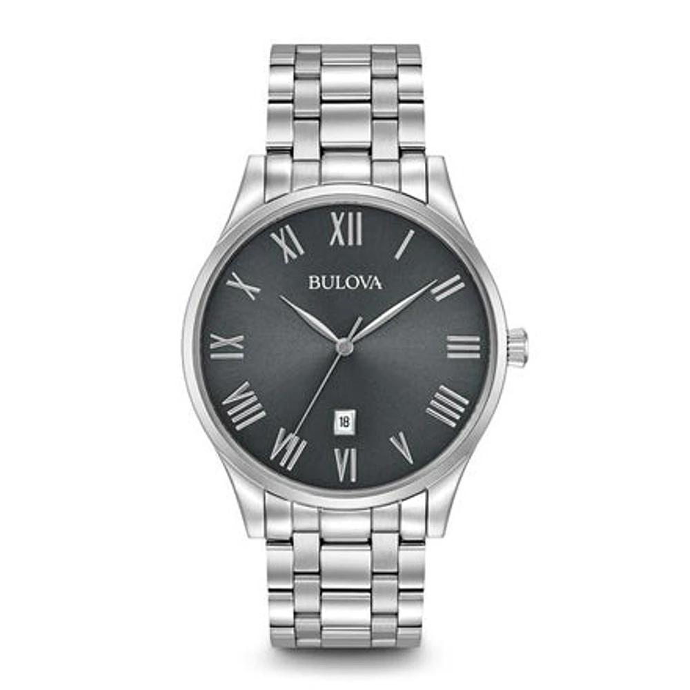 Bulova Men's Stainless Steel Bracelet Watch | 96B261