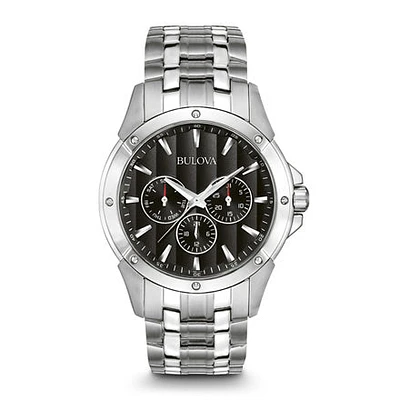Bulova Men's Black Bracelet Watch | 96C107
