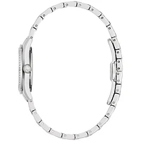 Bulova Crystal White Dial Ladies Watch | 96L311