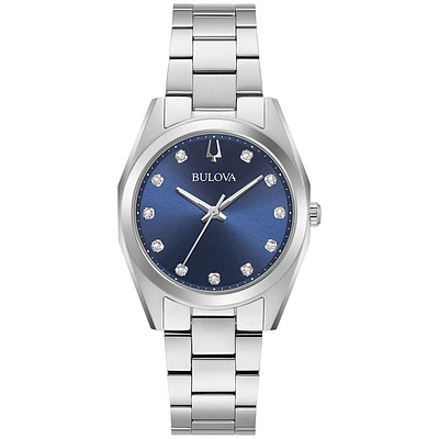 Bulova Surveyor Blue Dial Ladies Watch | 96P229