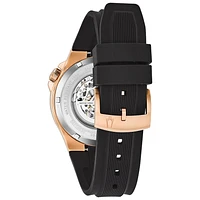 Bulova Men's Automatic Watch With Rose Gold Tone Stainless Steel Case