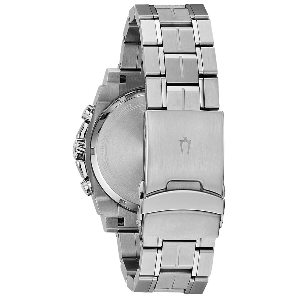 Bulova Men's Precisionist Chronograph Watch In Stainless Steel | 98B31