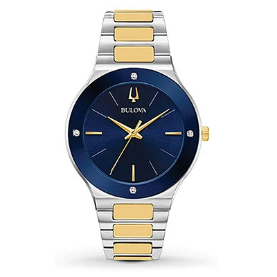 Bulova Men's Futuro Blue Dial Dress Watch | 98E117