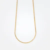 10K Yellow Gold Diamond Cut Round 1.00mm Wheat Chain (16")