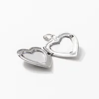 Heart Locket in 14K White Gold
