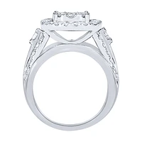 Diamond Statement Ring 10K White Gold (3.00ct tw)