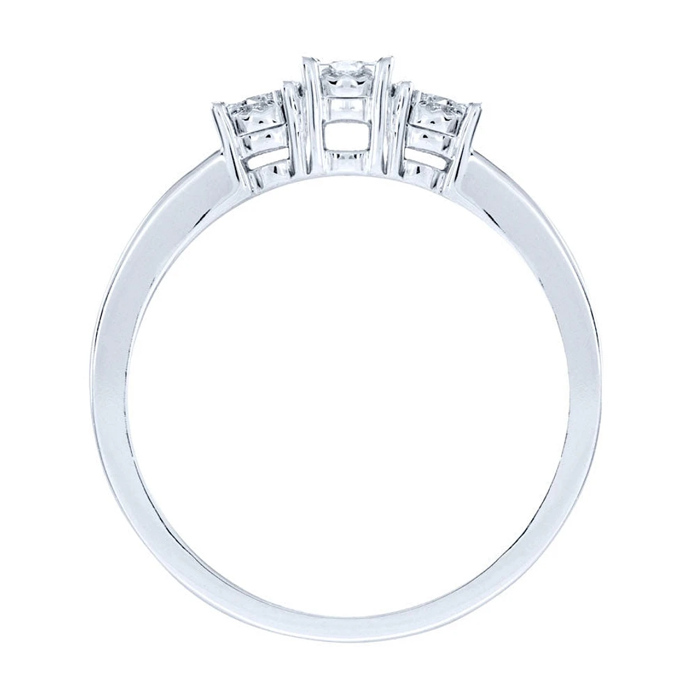 Diamond Anniversary Ring 10K White Gold (0.25ct tw)