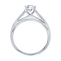 14K White Gold Diamond Engagement Ring (0.95 ct tw)