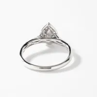 Pear Shaped Diamond Engagement Ring 10K White Gold (0.50 ct tw)
