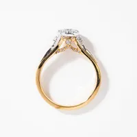 10K Yellow and White Gold Diamond Engagement Ring (0.50 ct tw)