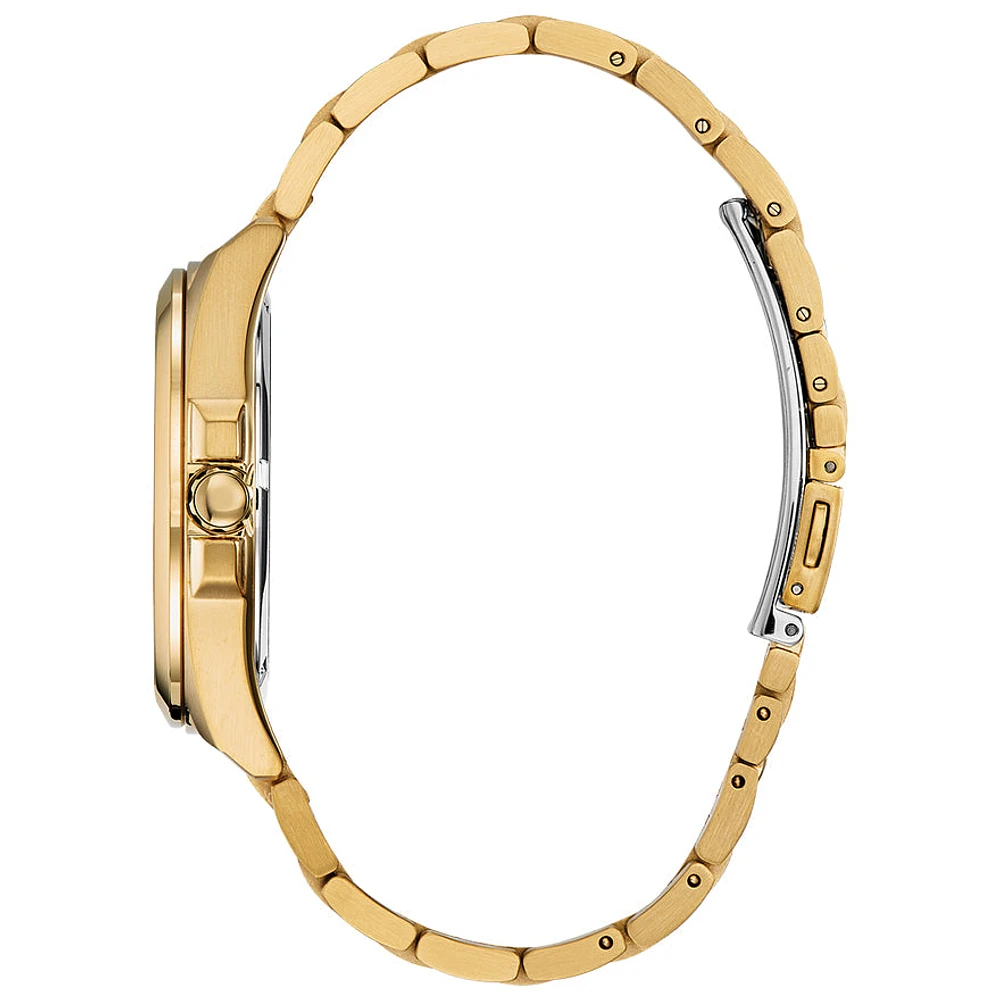 Citizen Corso Eco-Drive Blue Dial Gold Stainless Steel Watch | BM7103-