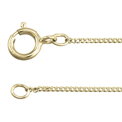 10K Yellow Gold 1.00mm Curb Chain (20")