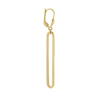 Paperclip Drop Earrings in 10K Yellow Gold