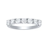 Claw Set Diamond Anniversary Ring 14K White Gold (1.00 ct tw)