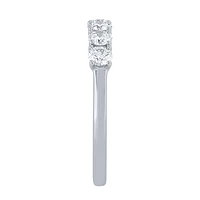 Claw Set Diamond Anniversary Ring 14K White Gold (1.00 ct tw)