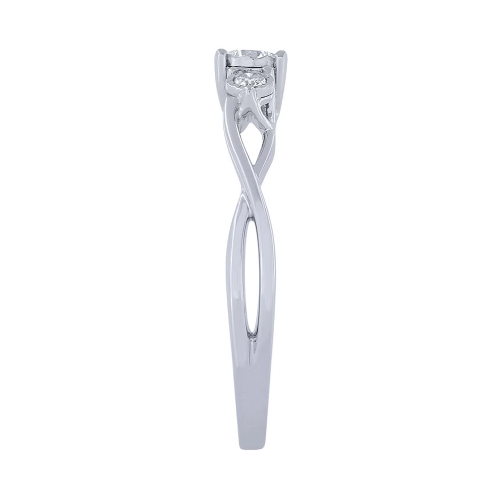 Three Stone Diamond Ring 10K Gold (0.20ct tw