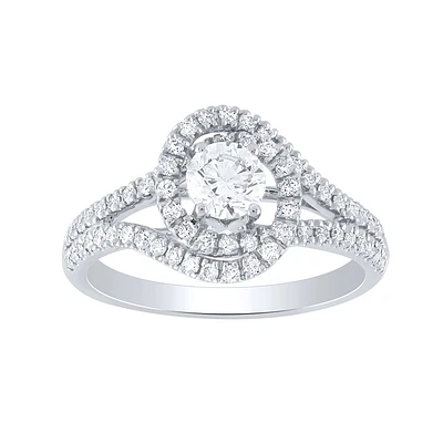 Diamond Engagement Ring 14K White Gold (1.00 ct tw)