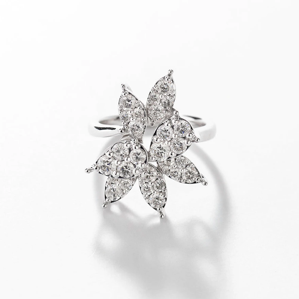 Diamond Dinner Ring 10K White Gold (1.50 ct tw)