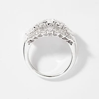 Diamond Cluster Ring 14K White Gold (1.72 ct tw)