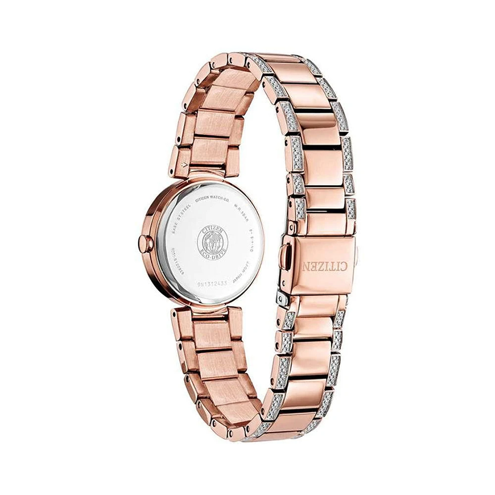 Citizen Eco-Drive Silhouette Crystal Rose Gold Tone | EM0843-51D
