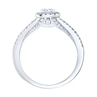 10K White Gold Diamond Engagement Ring (0.41 ct tw)