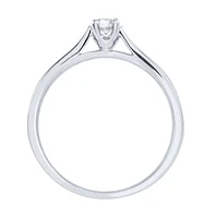 10K White Gold Diamond Promise Ring (0.12 ct tw)