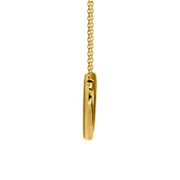Bean Charm Necklace in 10K Yellow Gold