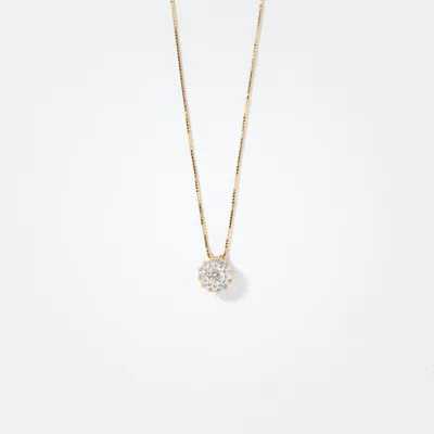 Diamond Necklace in 14K Yellow Gold (0.50 ct tw)