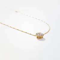 Diamond Necklace in 14K Yellow Gold (0.50 ct tw)