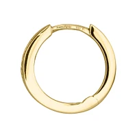 Huggie Diamond Hoop Earrings in 10K Yellow Gold (0.10ct tw)