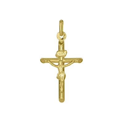 10K Yellow Gold Crucifix Cross Pendant