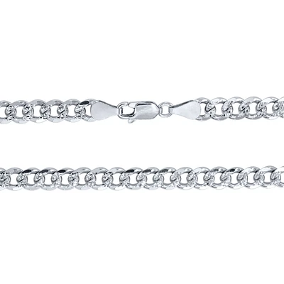 6.00mm Silver Curb Chain (22")