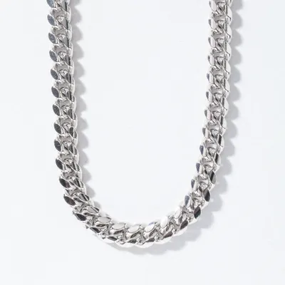 6mm Silver Cuban Chain (22")