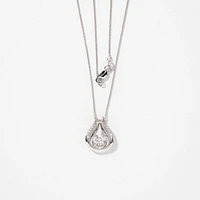 Lumina Ideal Cut Diamond 18K Pendant in White Gold (0.53ct tw)