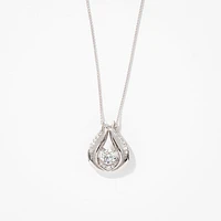 Lumina Ideal Cut Diamond 18K Pendant in White Gold (0.53ct tw)