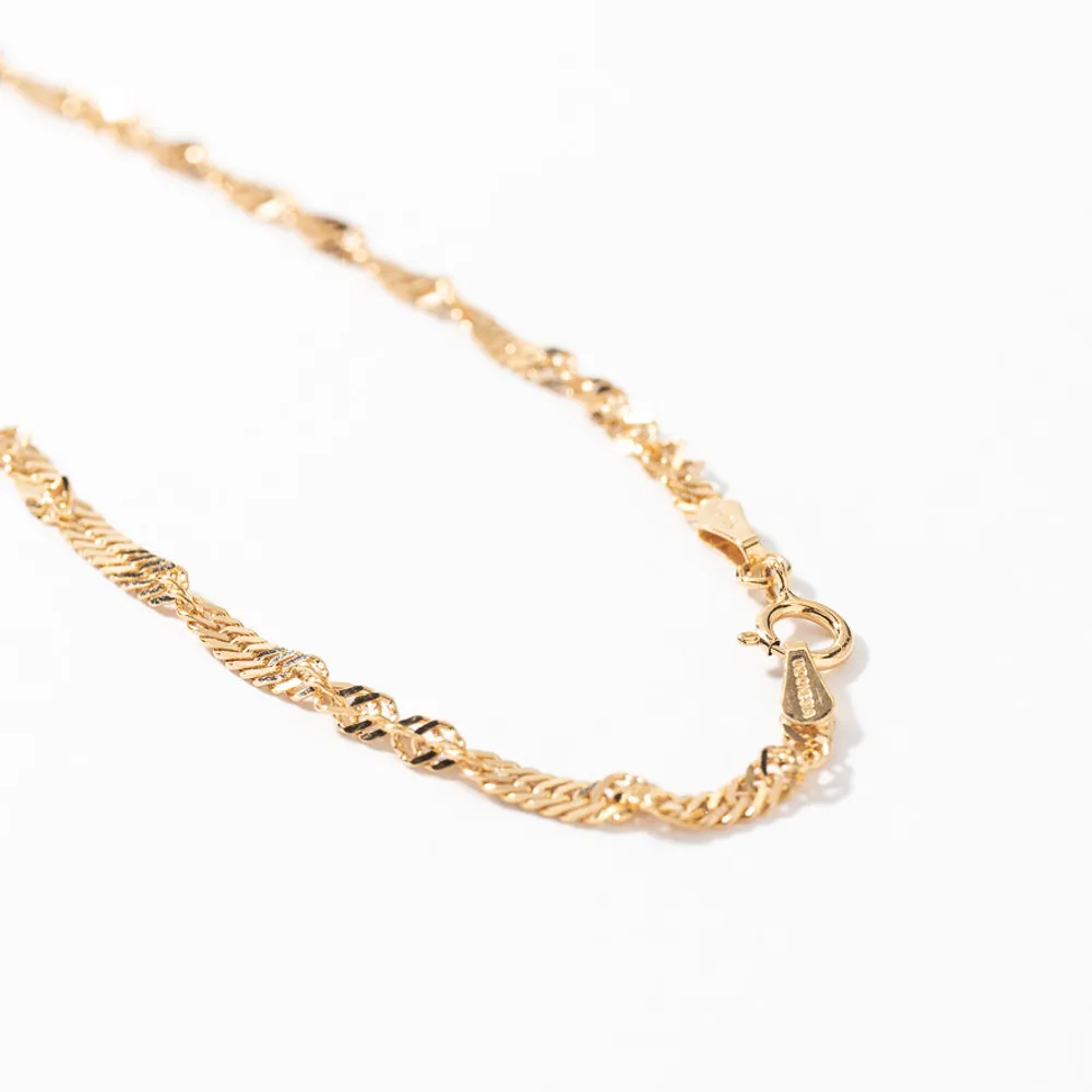 10K Yellow Gold 2.2mm Singapore Chain (18")