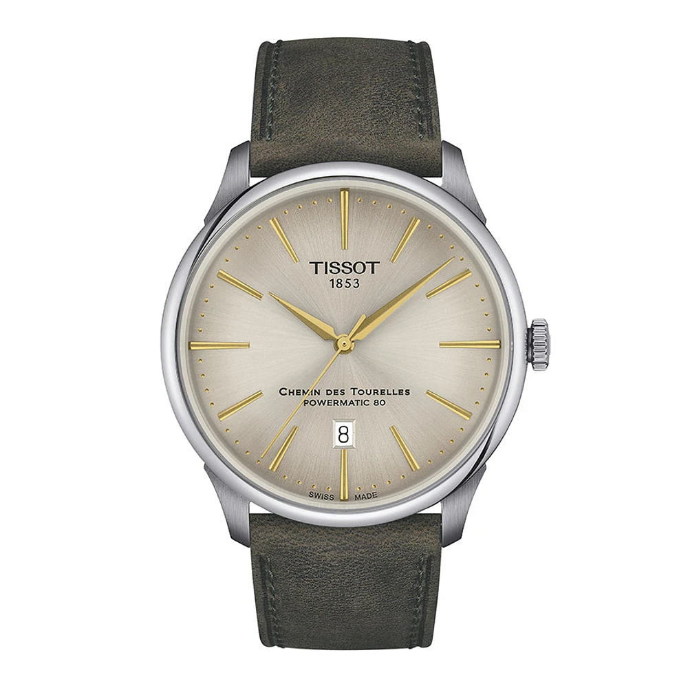 Tissot Chemin des Tourelles Powermatic 80 42mm Ivory Dial | T139407162