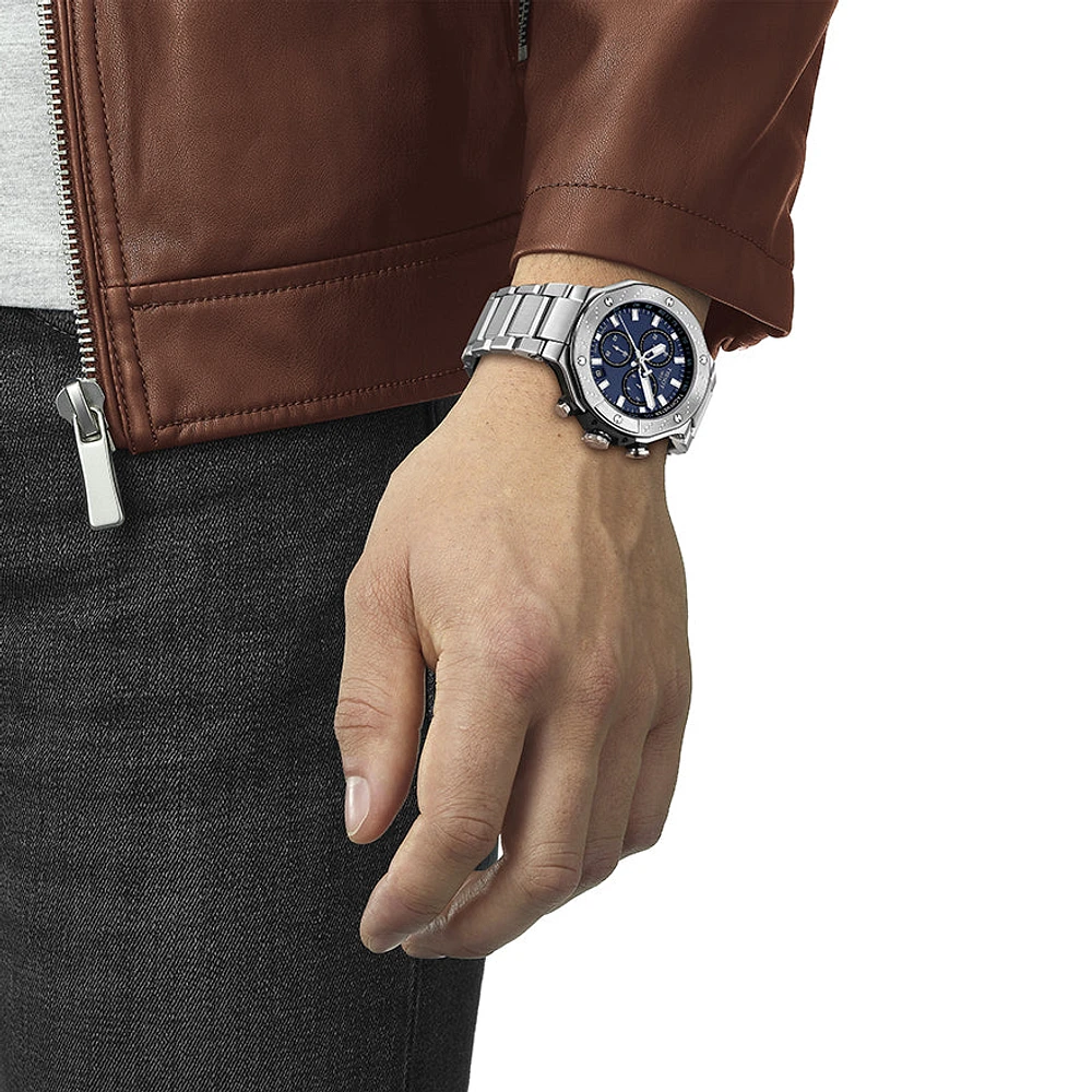 Tissot Men's T-Race Chronograph Blue Dial Men's Watch | T1414171104100