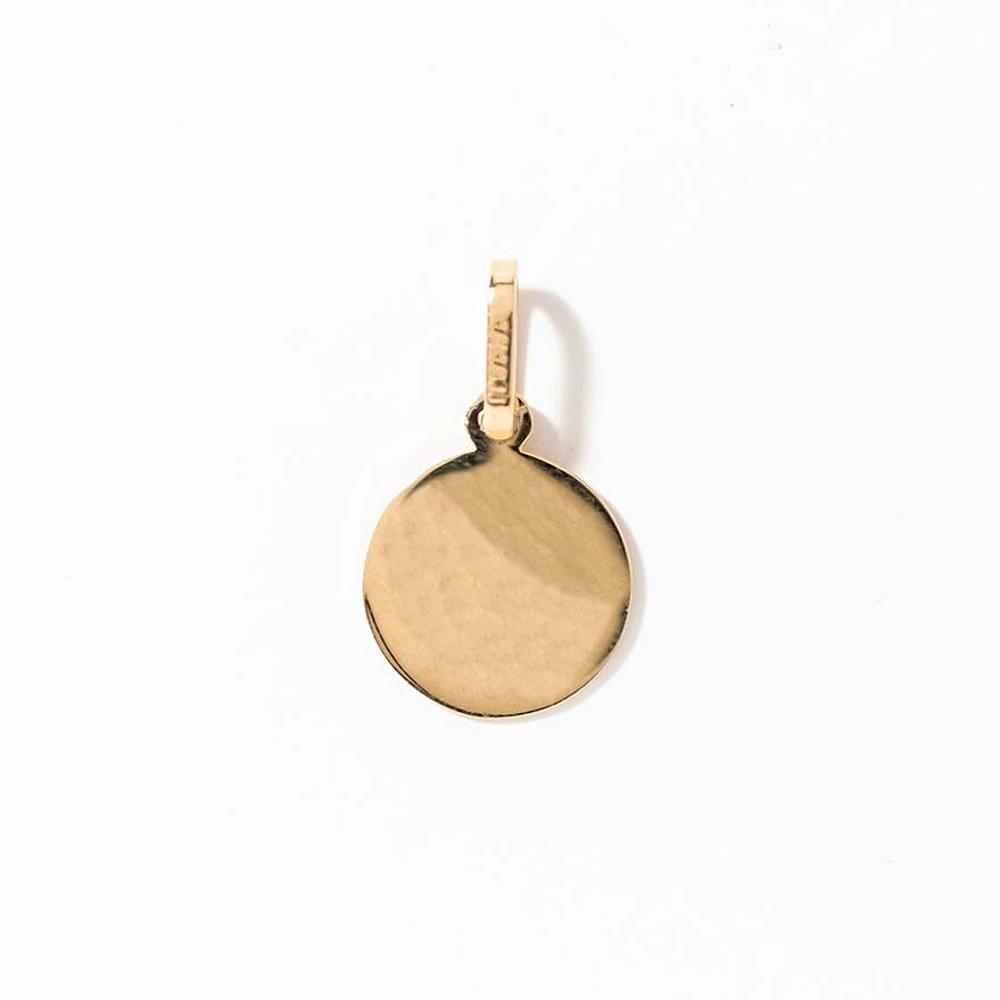 Capricorn Charm Pendant in 10K Yellow Gold