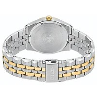 Citizen Men`s Corso Two Tone Stainless Steel Watch In Blue Dial | BM73