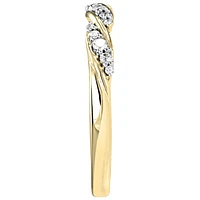 Diamond Twist Anniversary Ring 14K Yellow Gold (0.15ct tw)