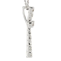 10K White Gold Diamond Cross Pendant (0.50ct tw)