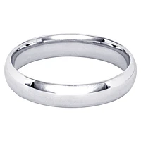 Low Dome Comfort Fit Wedding Band 14K Gold (4MM