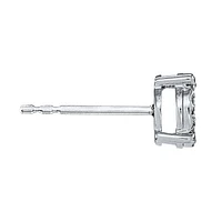 Diamond Cluster Stud Earrings in 10K White Gold (0.16 ct tw)