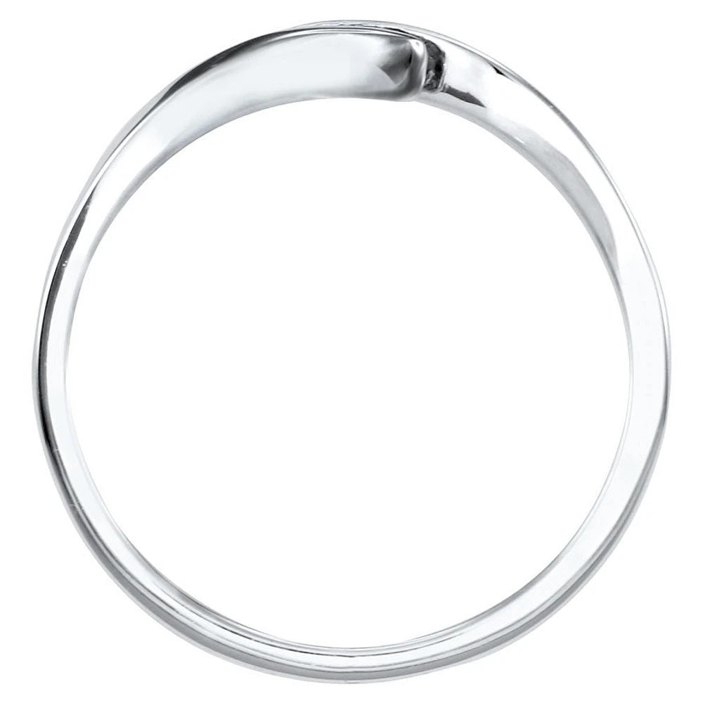 Solitaire Diamond Promise Ring 10K White Gold (0.05ct tw)