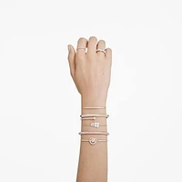 Fresh bangle, Round cut, White, Rose gold-tone plated by SWAROVSKI