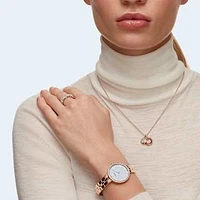 Cosmopolitan watch, Swiss Made, Metal bracelet, Rose gold tone, Rose gold-tone finish by SWAROVSKI