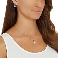 Enlace set, White, Rhodium plated by SWAROVSKI